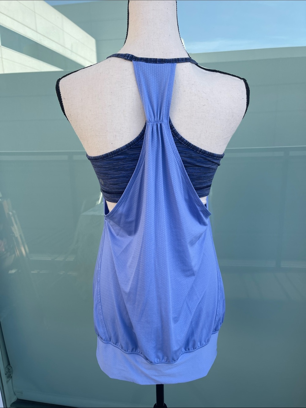 The Lululemon No Limits Tank in Lullaby and We Are From Space Cadet Blue 10 - Picture 2 of 6